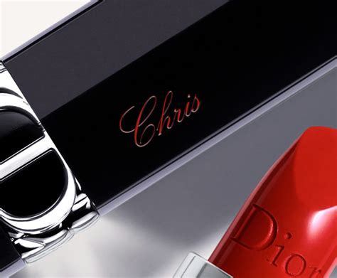 dior lipstick engraving.